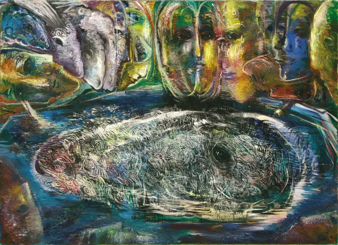 Föld szemében tükröződő