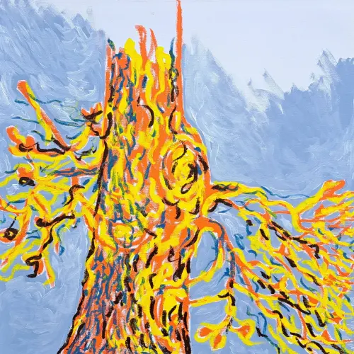 Fa az udvaron márciusban